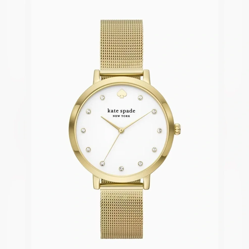 Kate Spade Gold Mesh Strap Women's Watch KSW9056 248$ - Picture 4 of 4